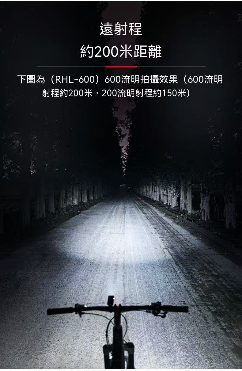 自行車燈夜騎強光手電筒防雨水地公路車前燈