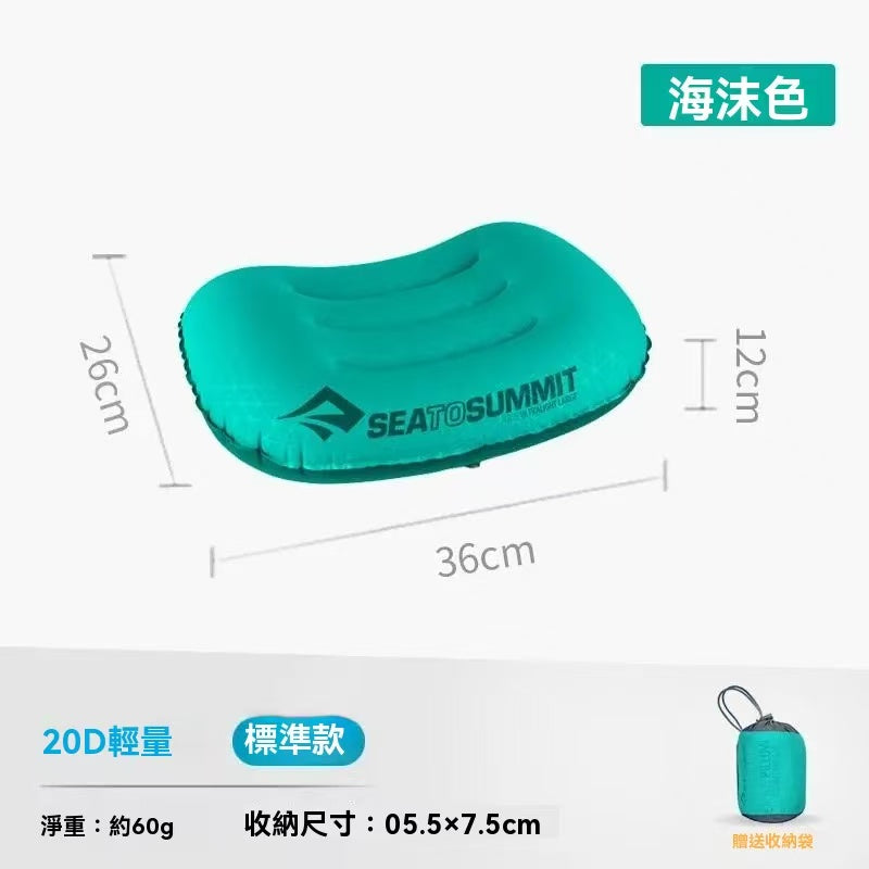 Portable inflatable pillow