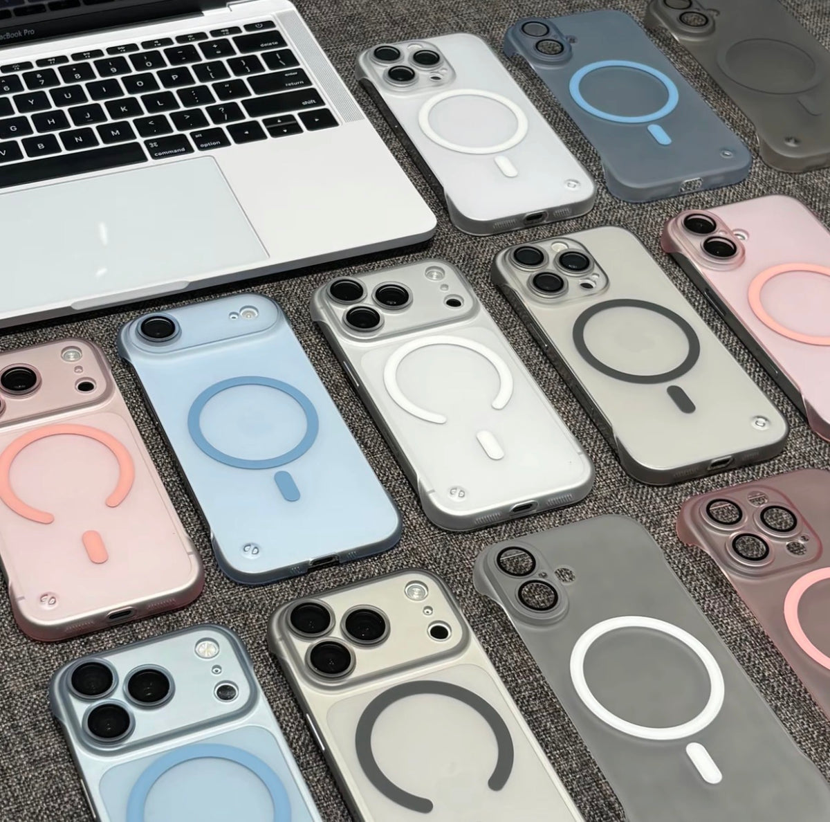 超薄無邊框磨砂磁吸iPhone手機殼