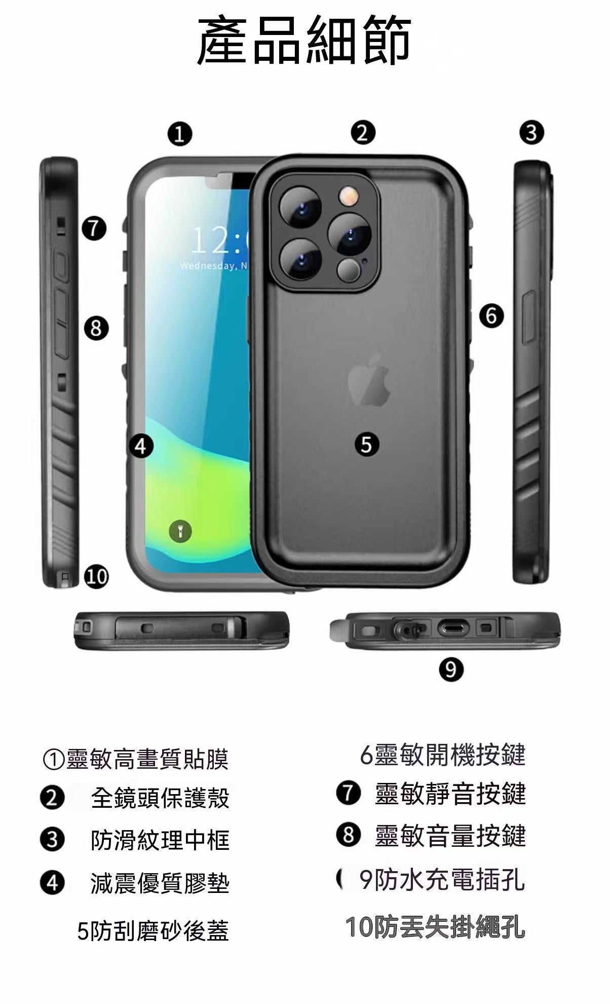 iPhone全包防摔手機殼