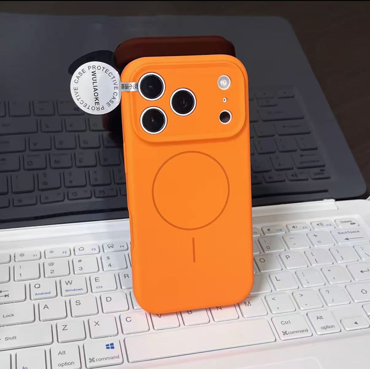 高端磁吸支架液態矽膠手機殼 （適用iPhone 15-17系列）