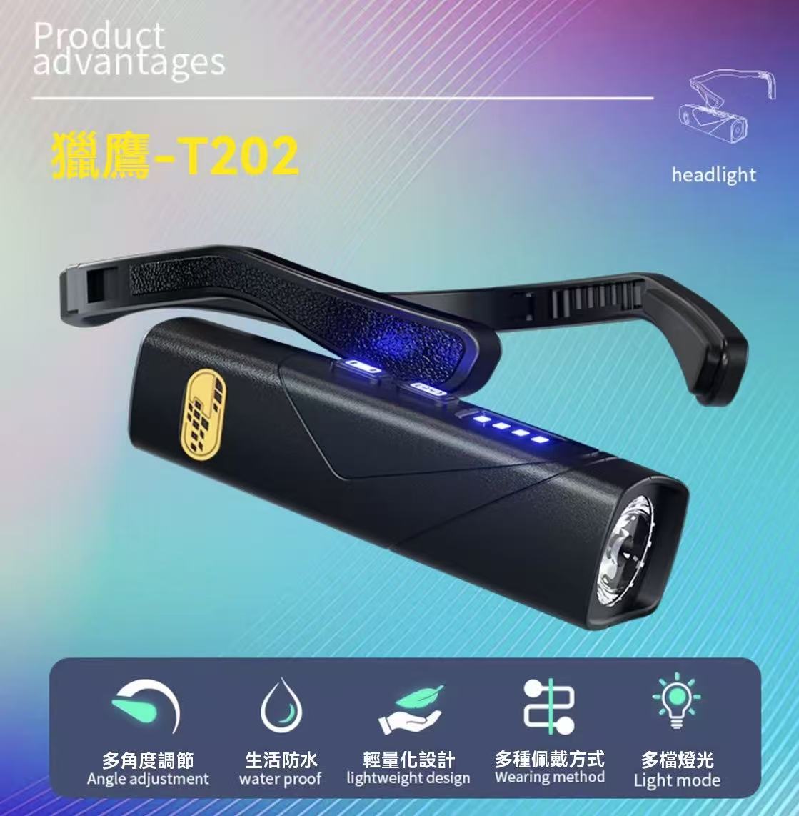 Ear-hook headlamp