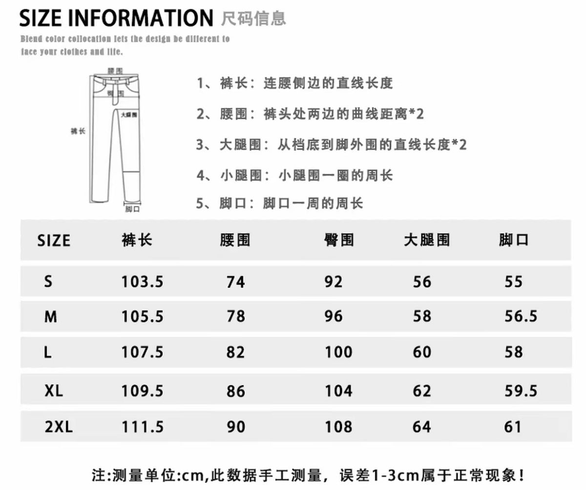 雙腰戰士牛仔褲 美式潮流小眾牛仔褲花體印花顯高長褲