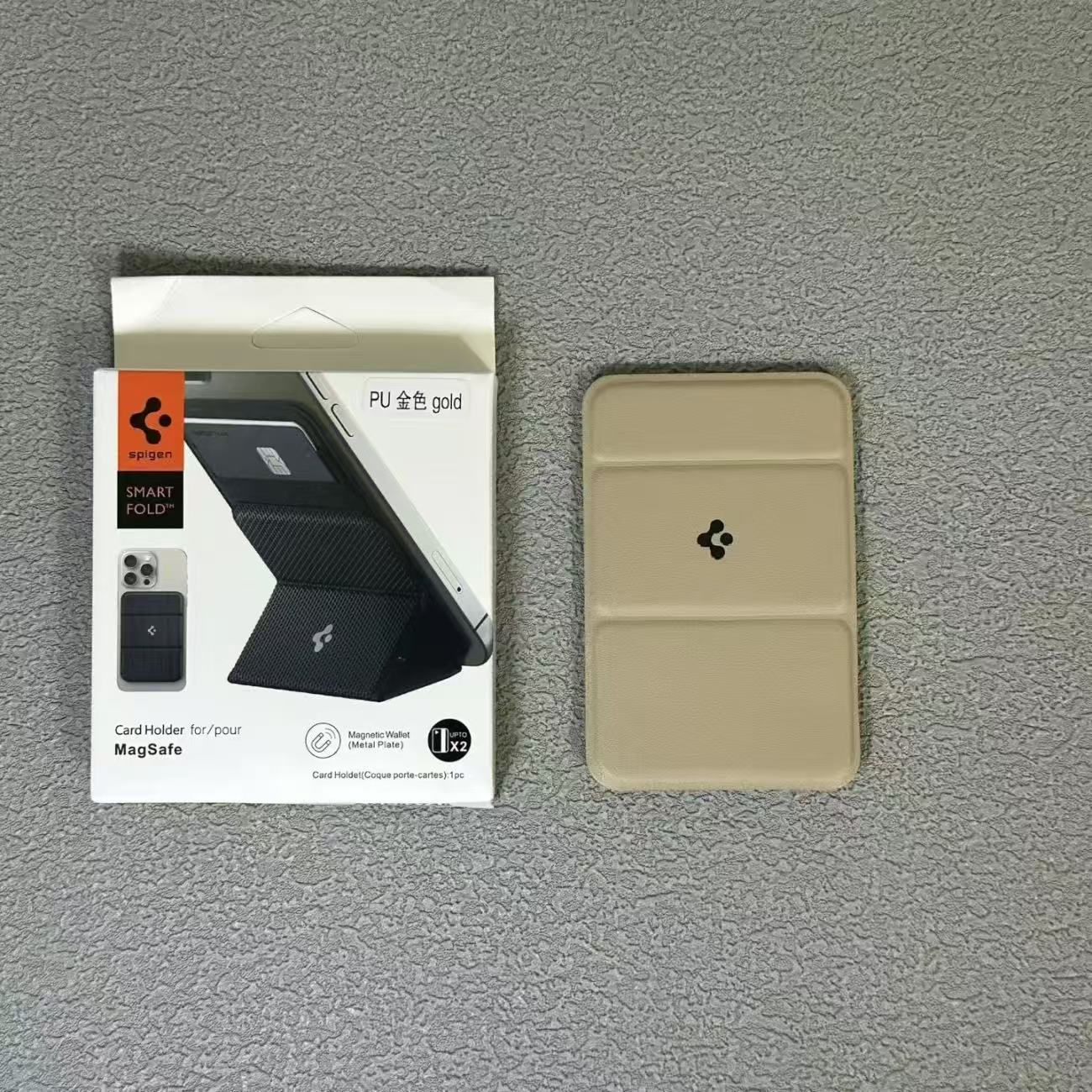 新款三疊支架MagSafe強磁吸手機卡包
