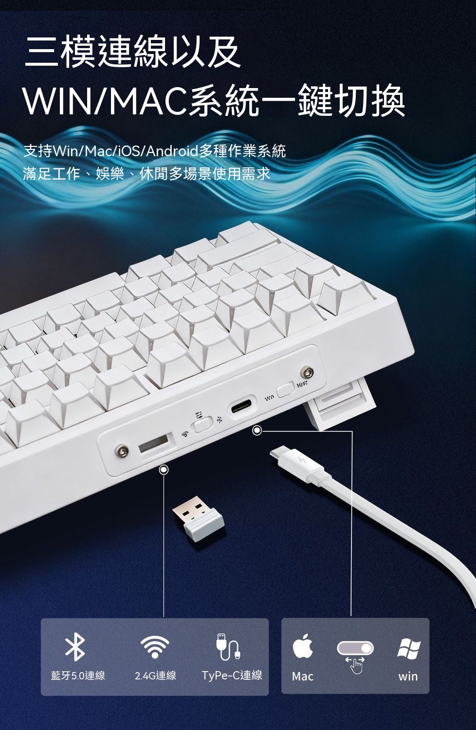 MGC98 Tri-Mode Mechanical Keyboard