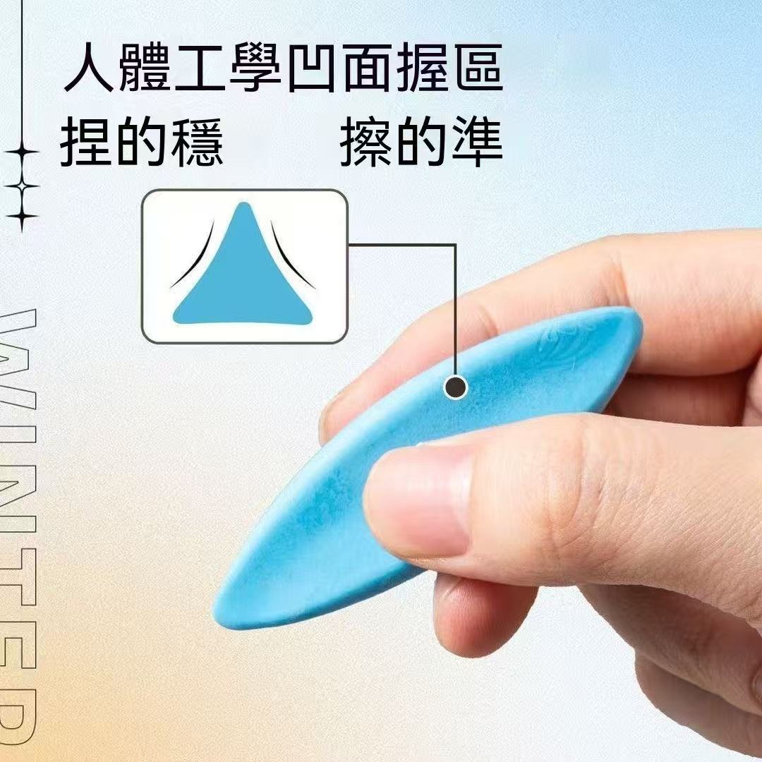 Back to School Essential! Flake-Free, Ultra Clean Triangular Eraser for Students