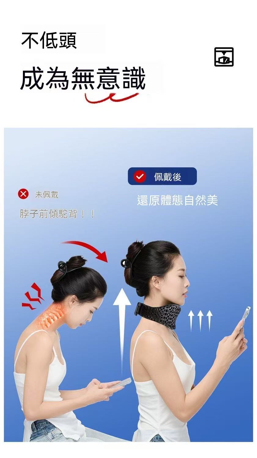 3D Printed Neck Brace to Prevent Head Tilting - Fixed, Breathable Support Neck Collar