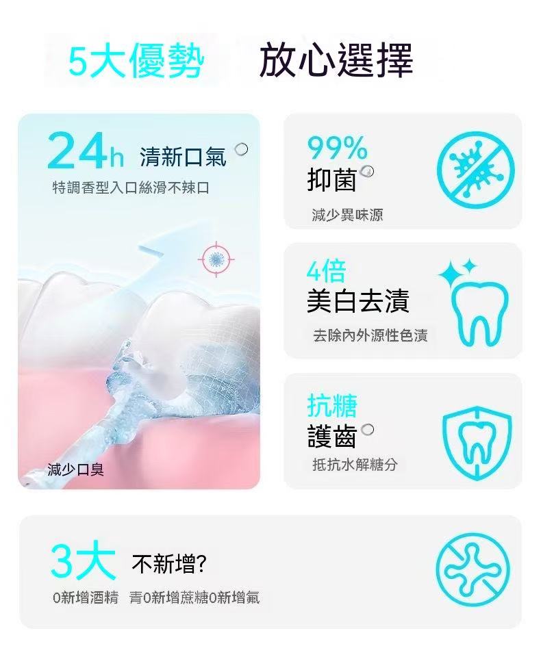 搖搖瓶雙層精油漱口水