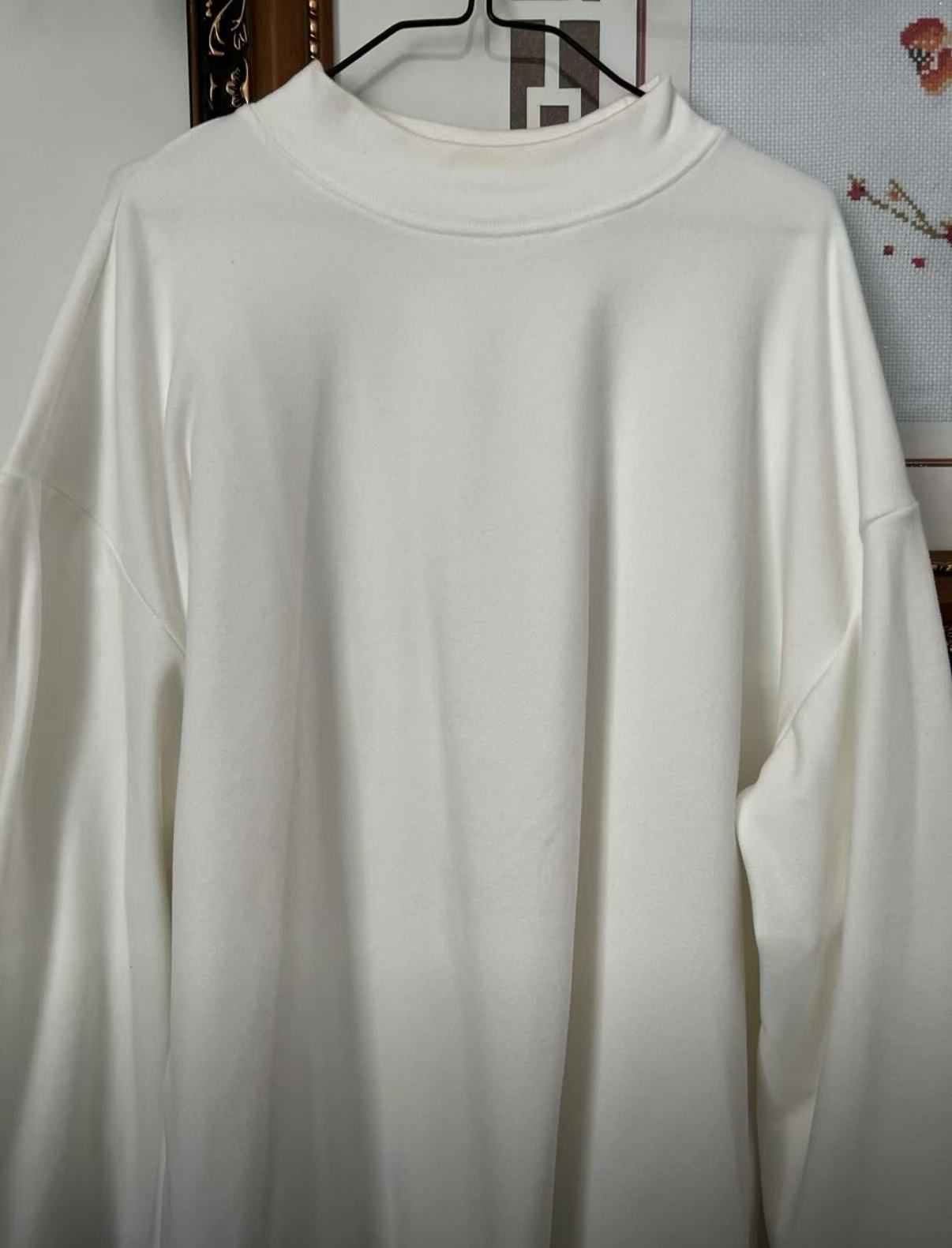 Winter suede turtleneck base layer