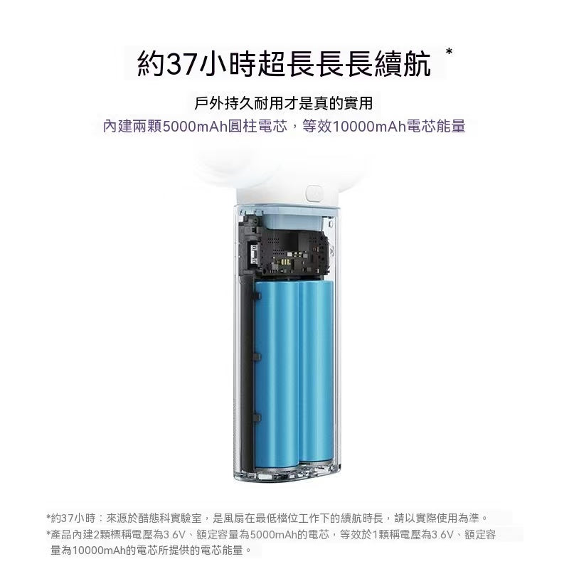 Modular Handheld Fan + Power Bank Two-in-One Outdoor Cooling Device