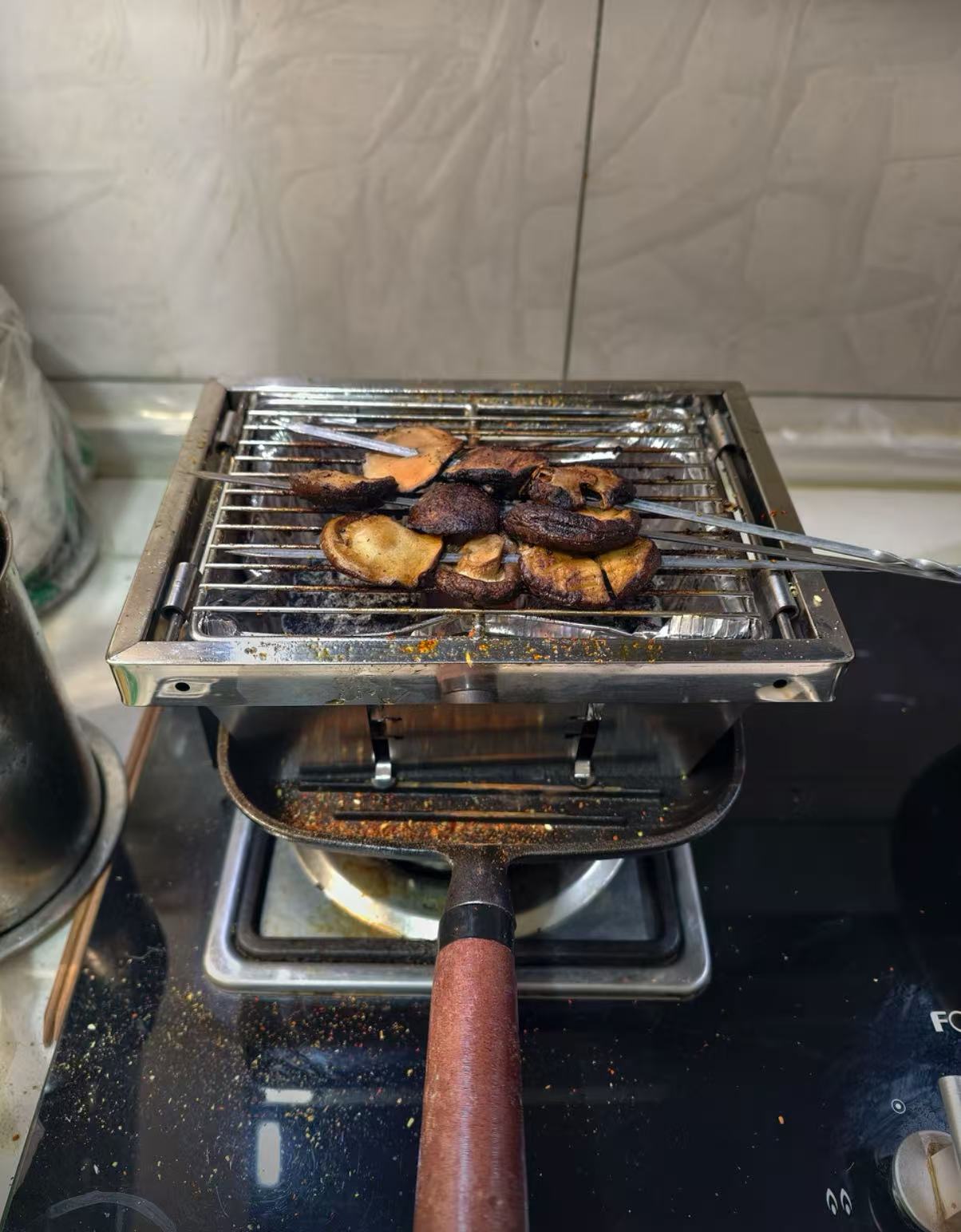 戶外不鏽鋼露營便攜折疊卡片爐