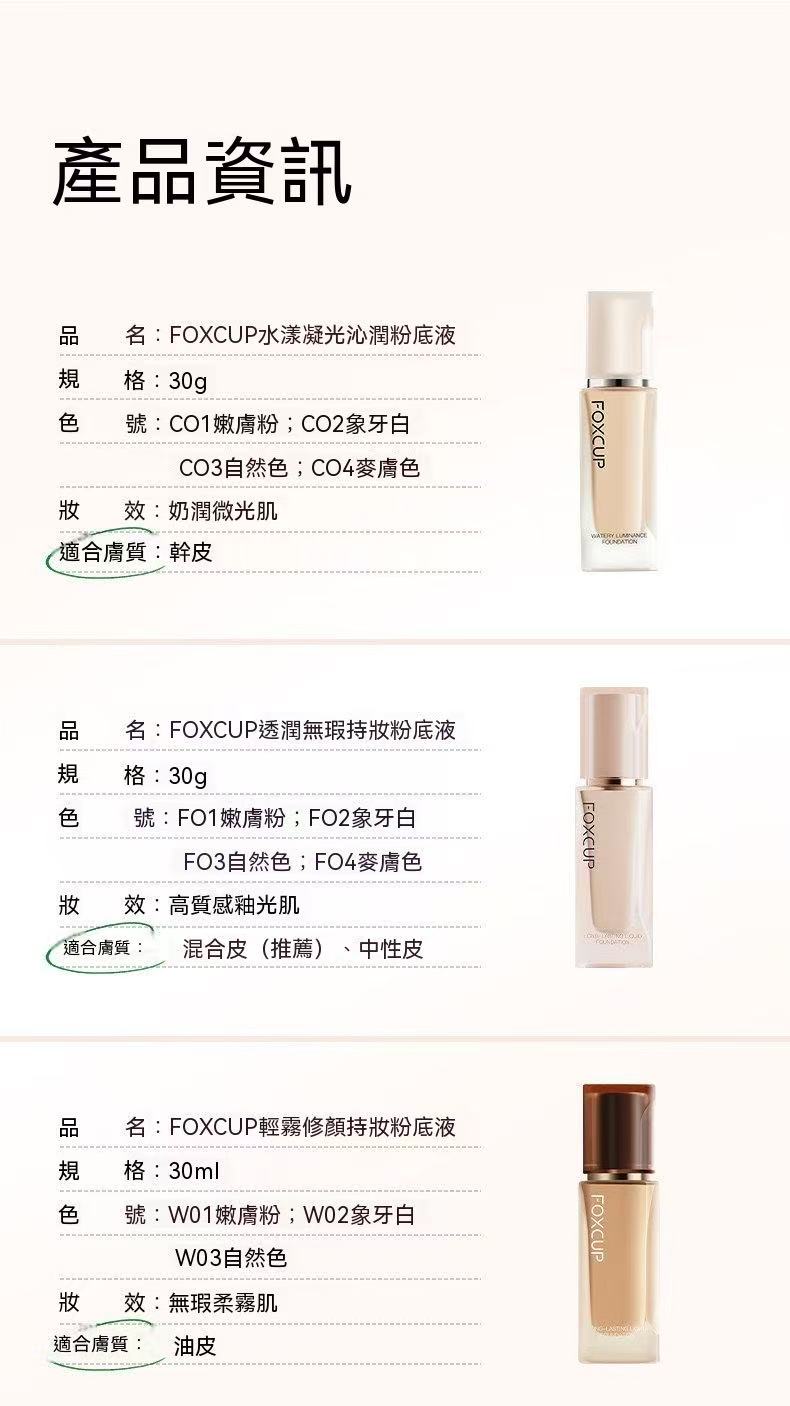 FOXCUP Magnetic Patch Foundation | Suitable for All Skin Types, 24H Long-Lasting Coverage