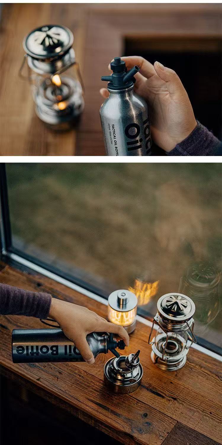 New Outdoor Portable Fuel Bottle Camping Alcohol Press Kerosene Stove Fuel Bottle