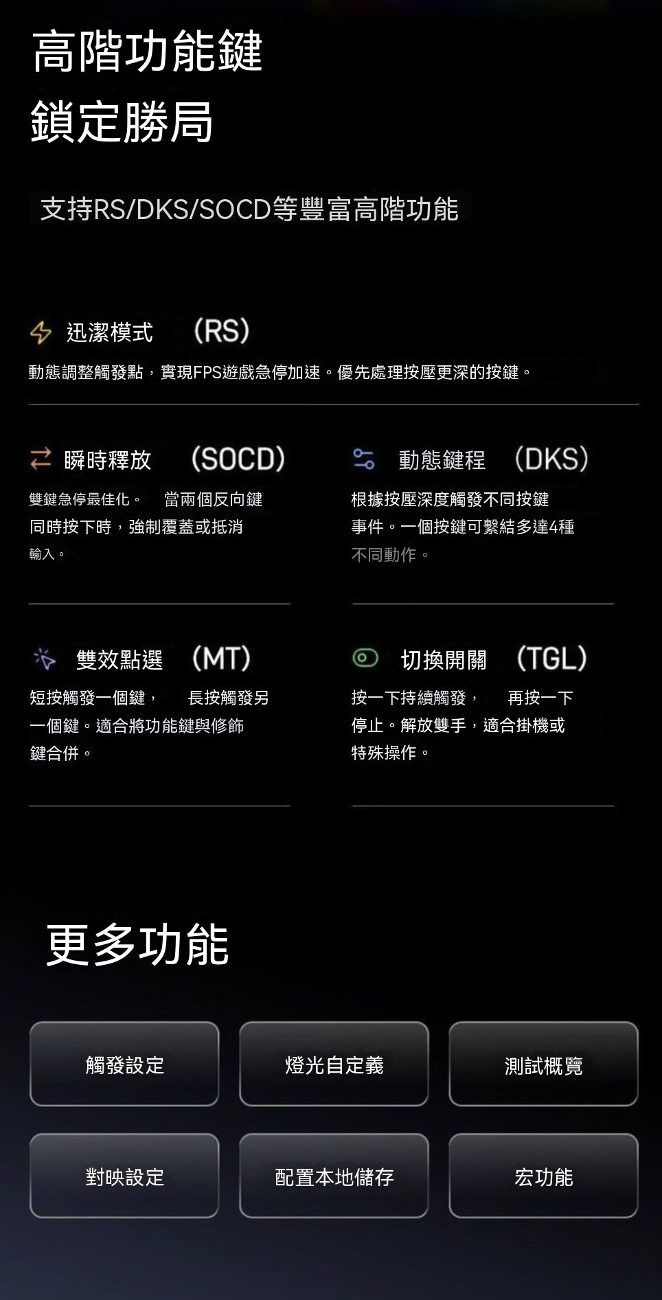 FS68多霍爾電競磁軸遊戲鍵盤