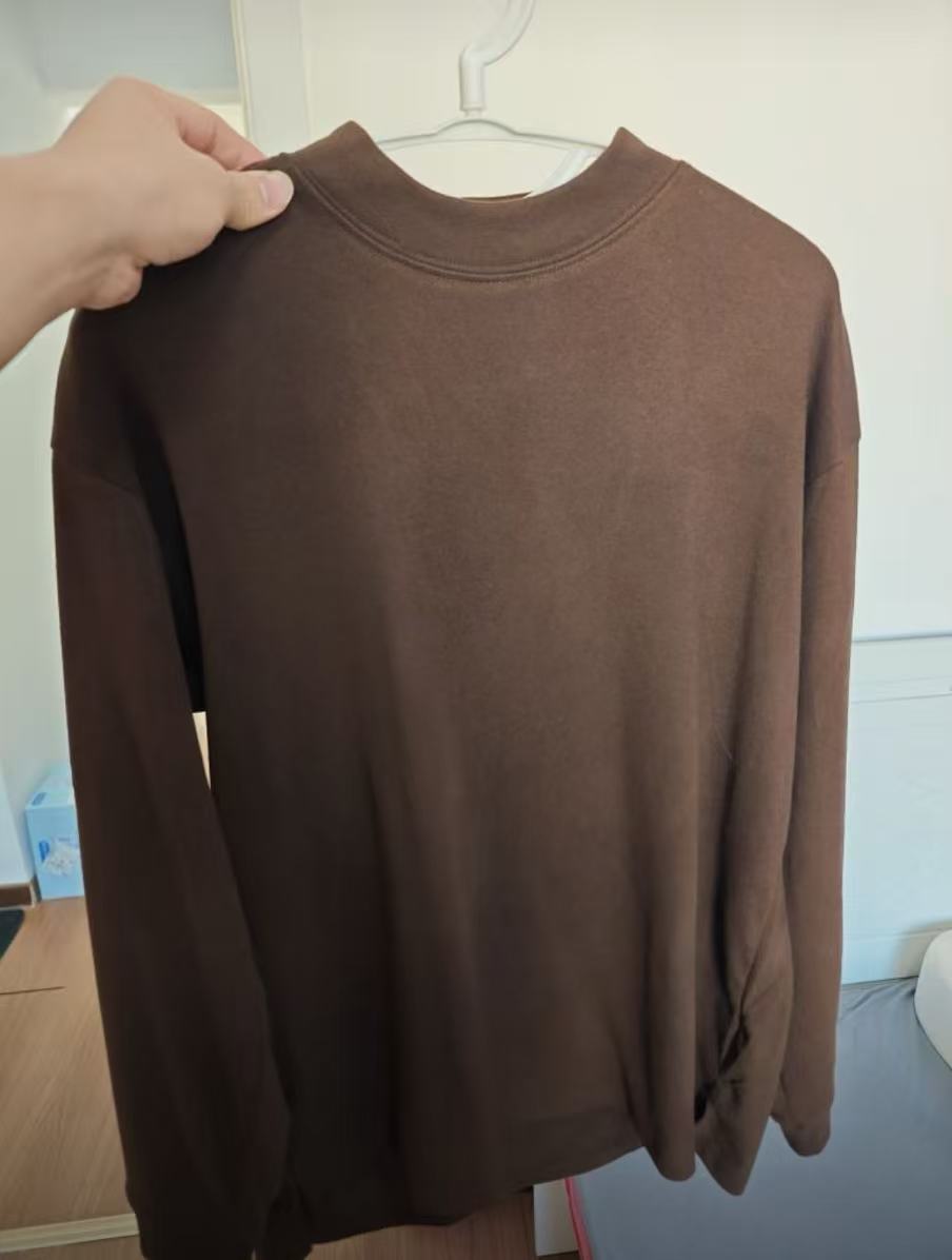 Winter suede turtleneck base layer