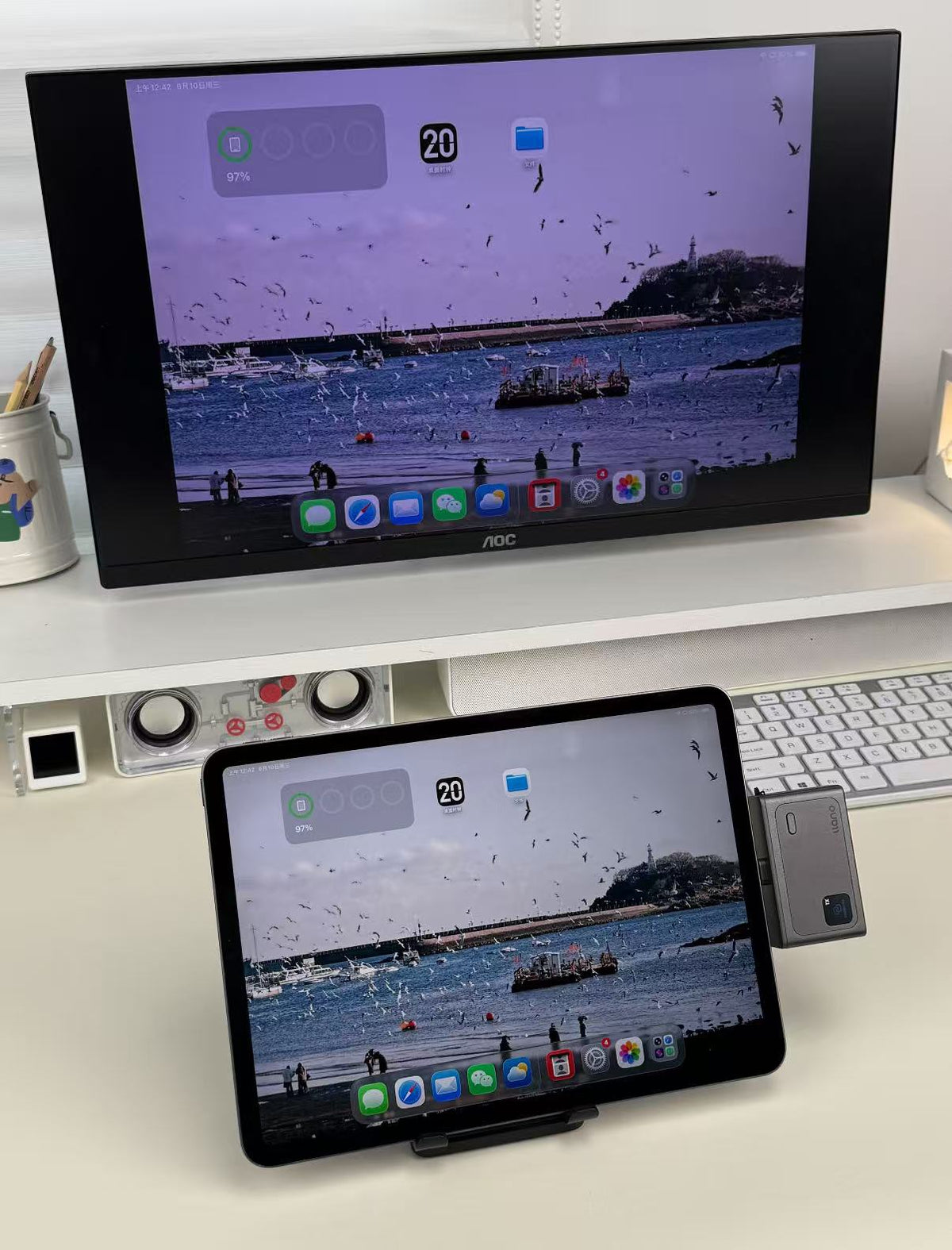 Green Energy 4K Screen Mirroring Device, Point-to-Point HD Wireless Long-Distance Screen Mirroring Artifact Converter
