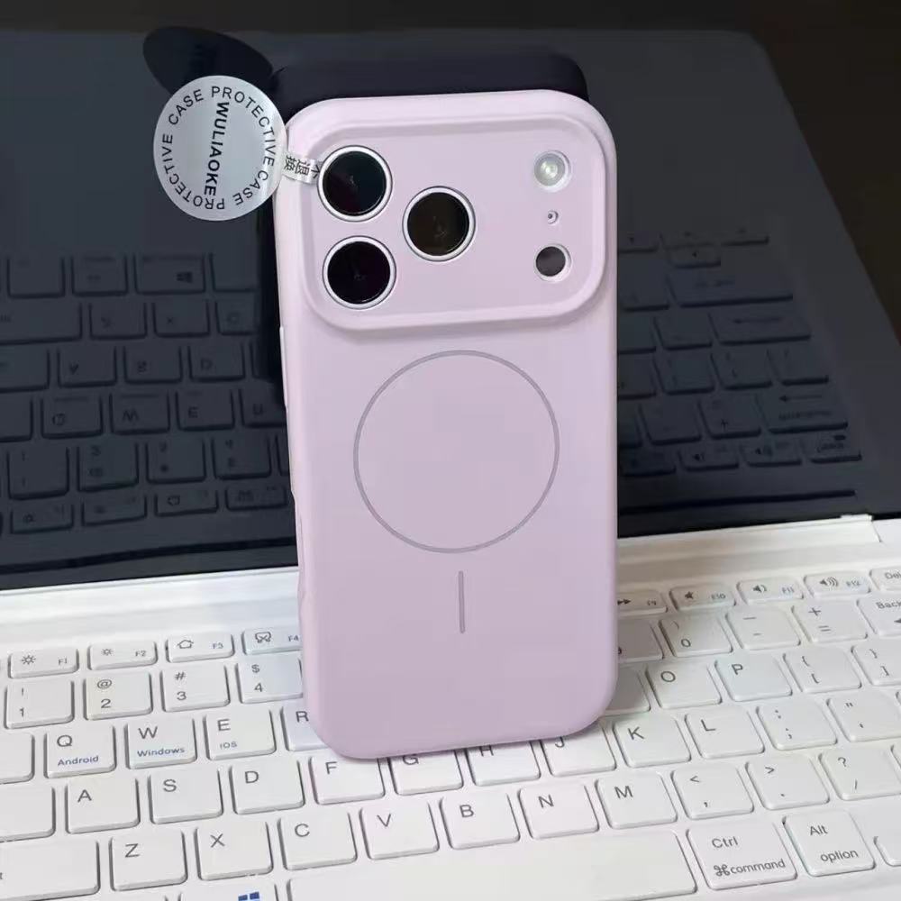 高端磁吸支架液態矽膠手機殼 （適用iPhone 15-17系列）