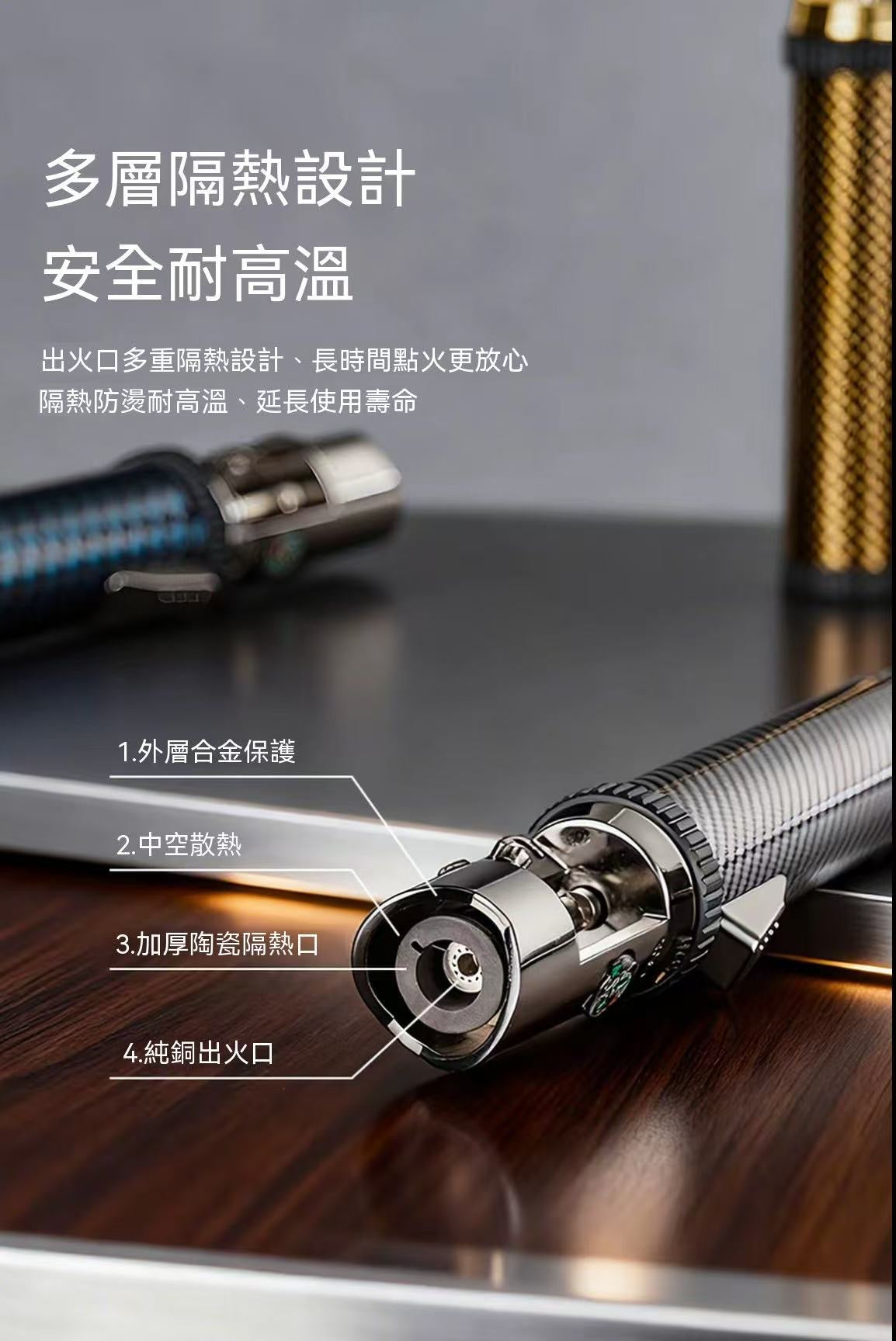 Multifunctional Portable Windproof Camping Lighter