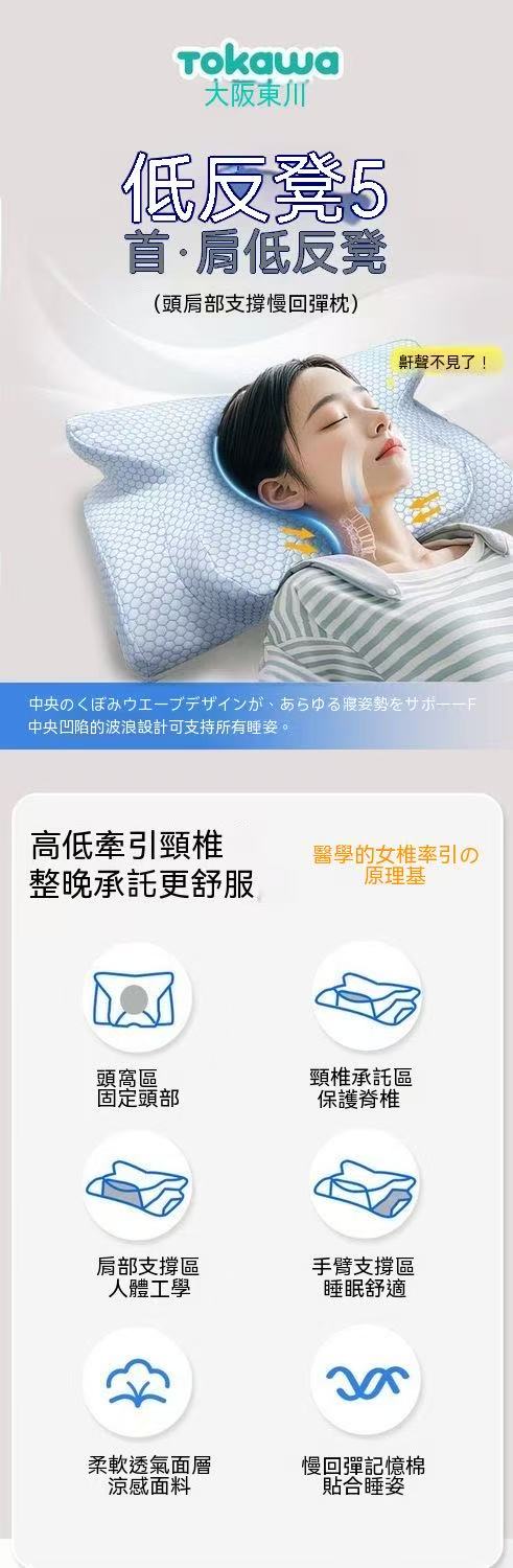 TOKAWA Osaka Tokawa Neck Master Anti-Snoring Neck Pillow