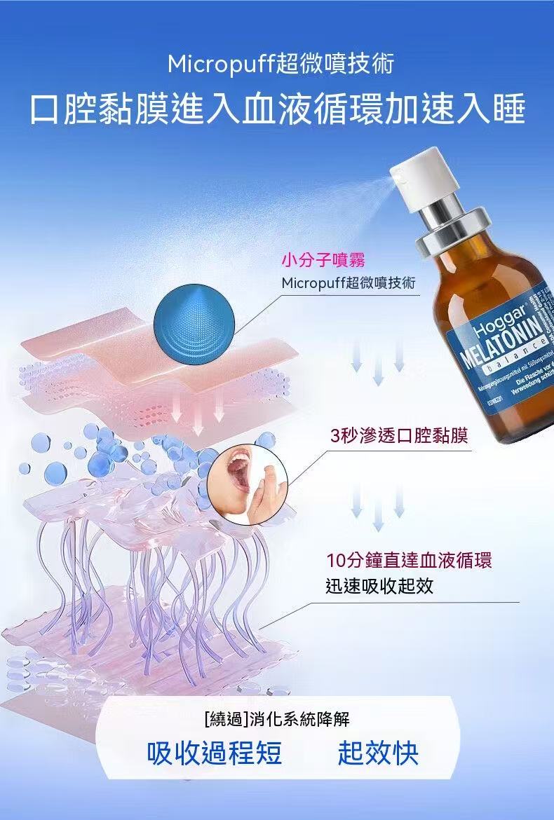 Stada Hoggar MELATONIN 脂質體褪黑素睡眠營養液 20ml/瓶