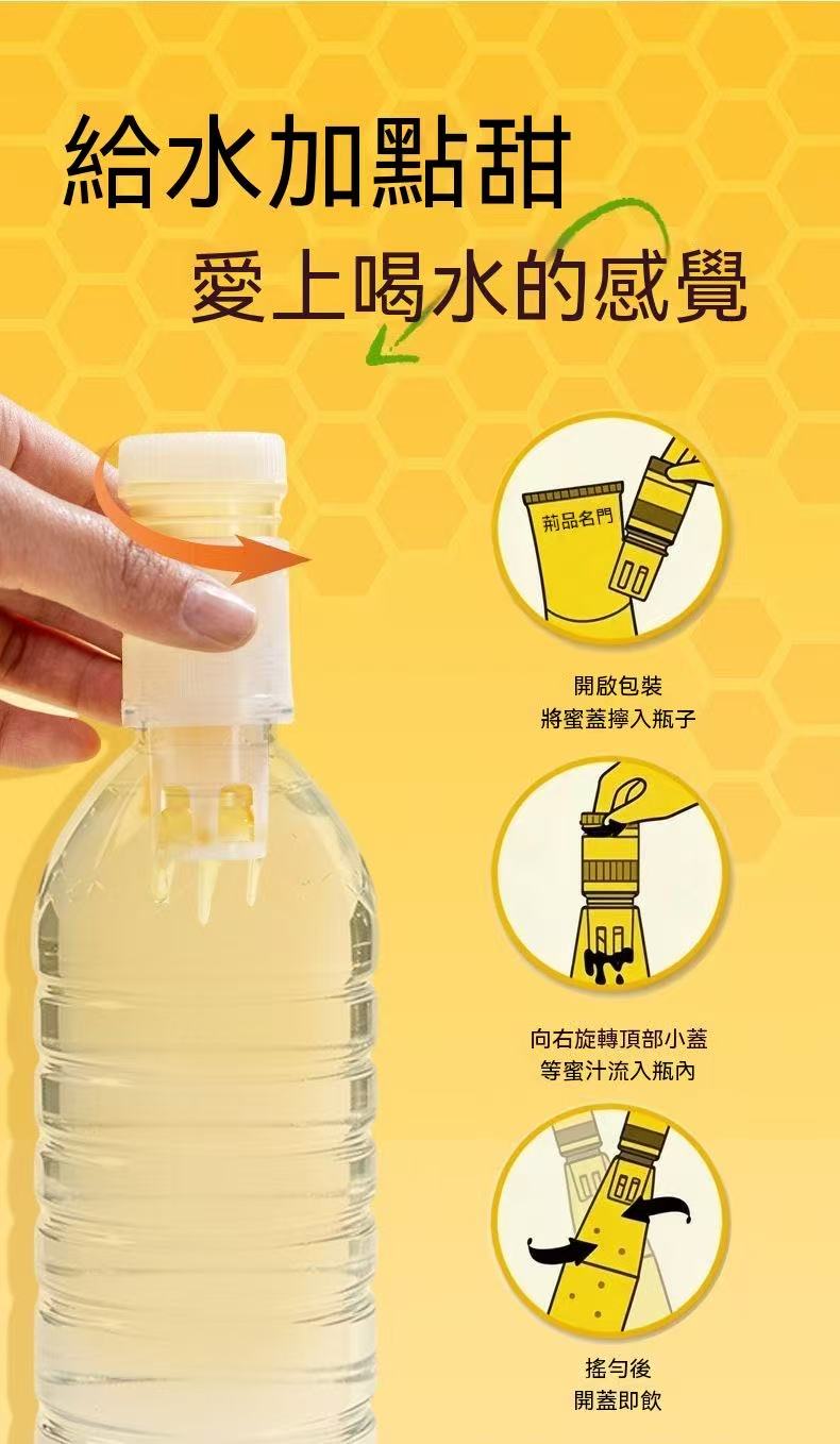 分離式蜂蜜蓋飲（喝水神器！）