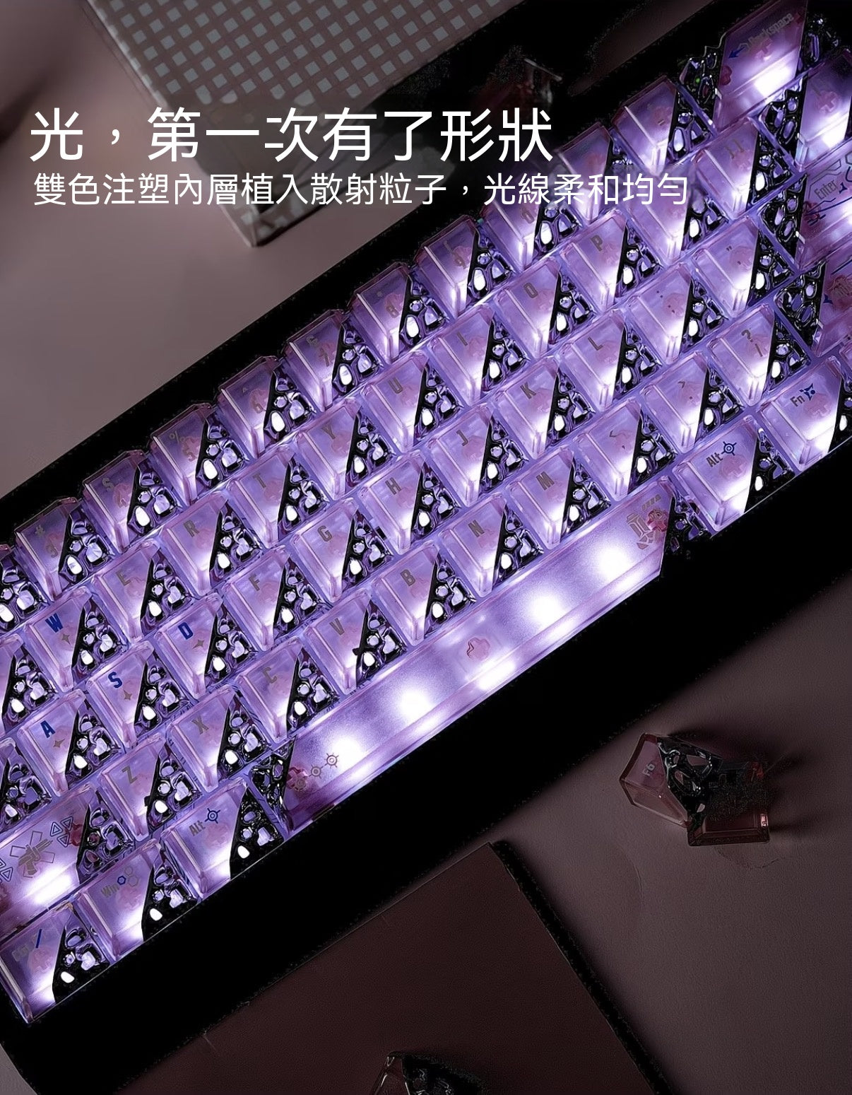 Womier & Ouzhid Quantum Honeycomb Hollow Keycap
