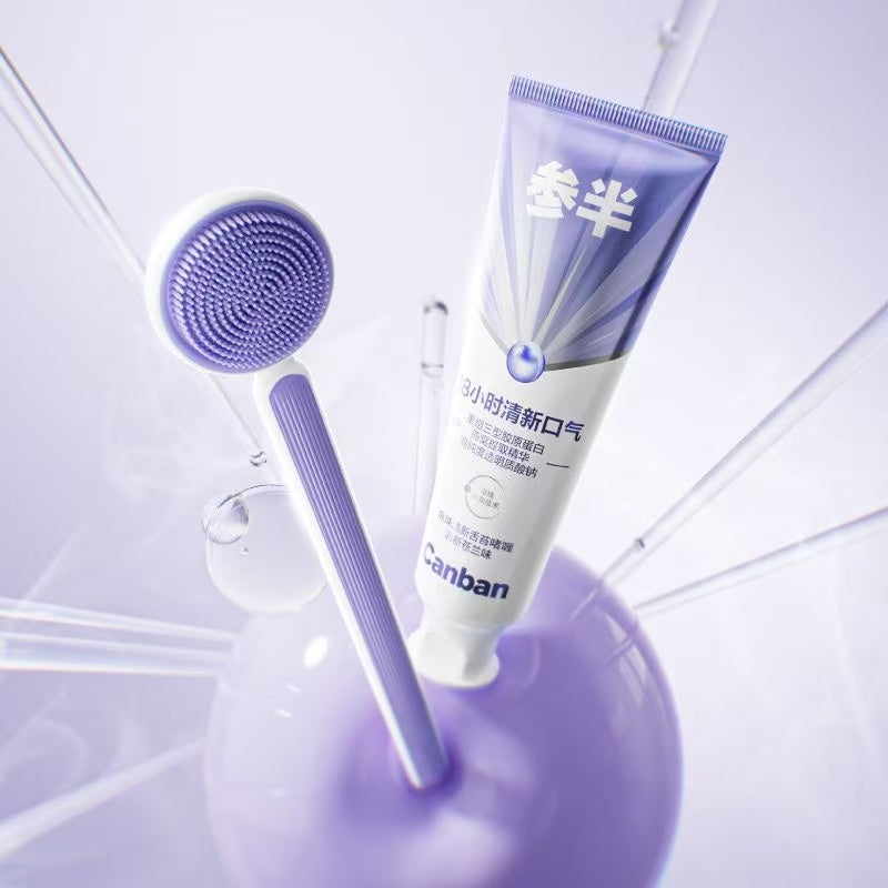 Tongue Cleansing Gel Set with Bursting Beads (Fresh Freesia Scent)