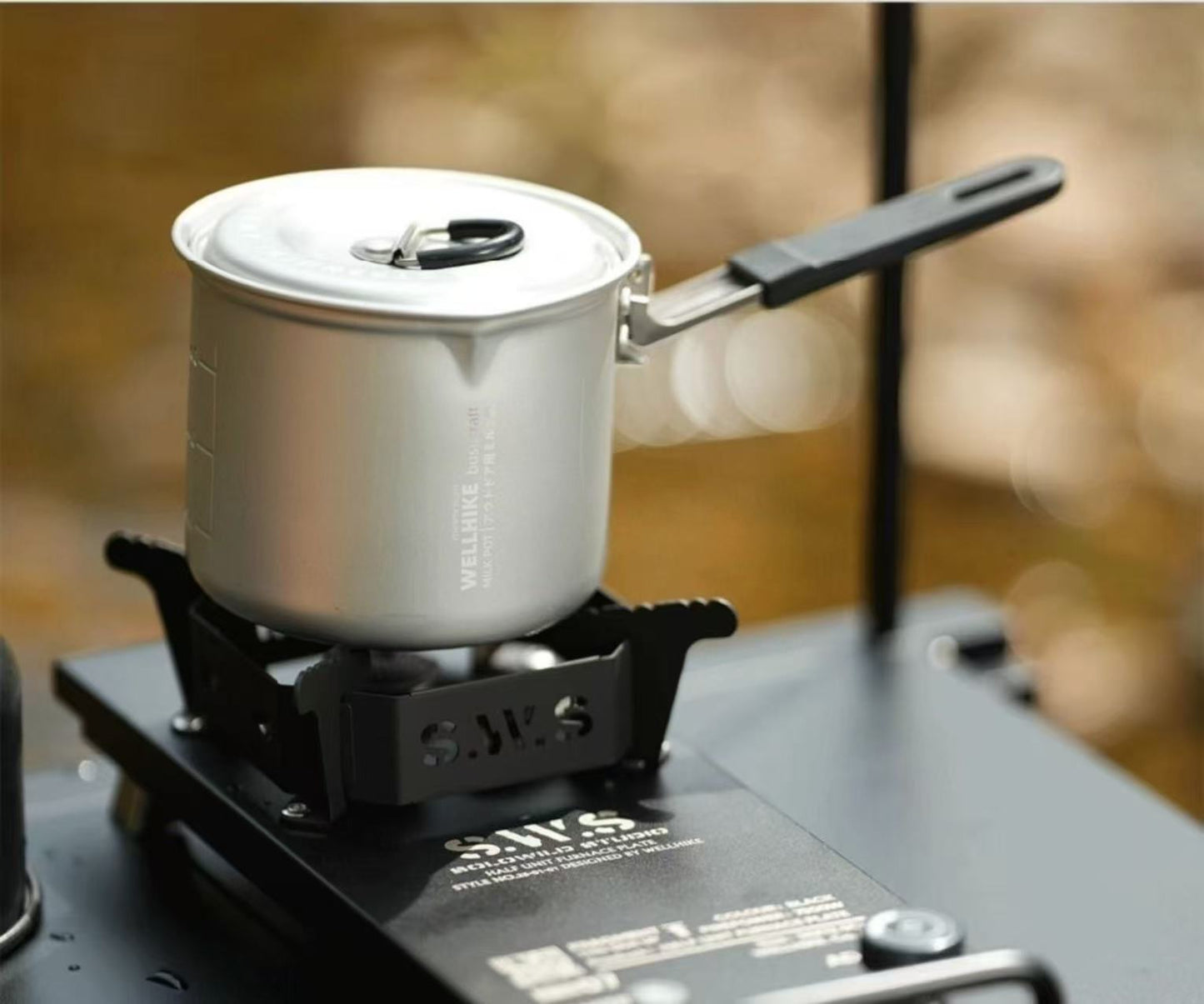 Single Folding Hiking Camping Pot