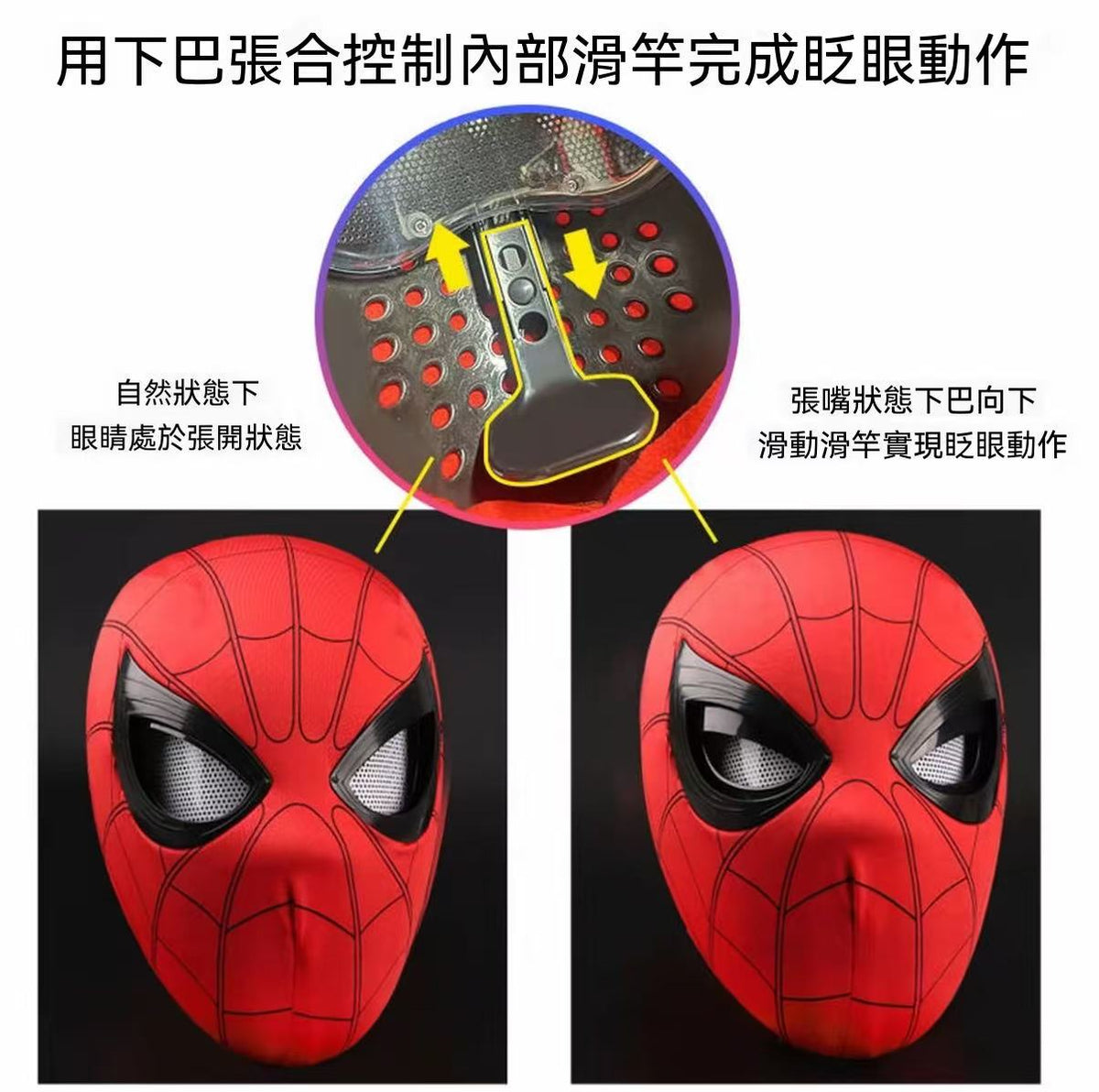 Electric Super Hero Spider-Man Mask