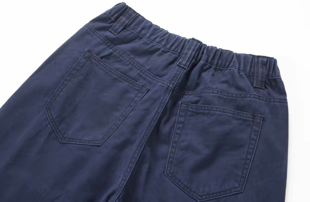 [Pleated Workwear] Cleanfit Simple and Classy Straight Wide-Leg Jeans for Men
