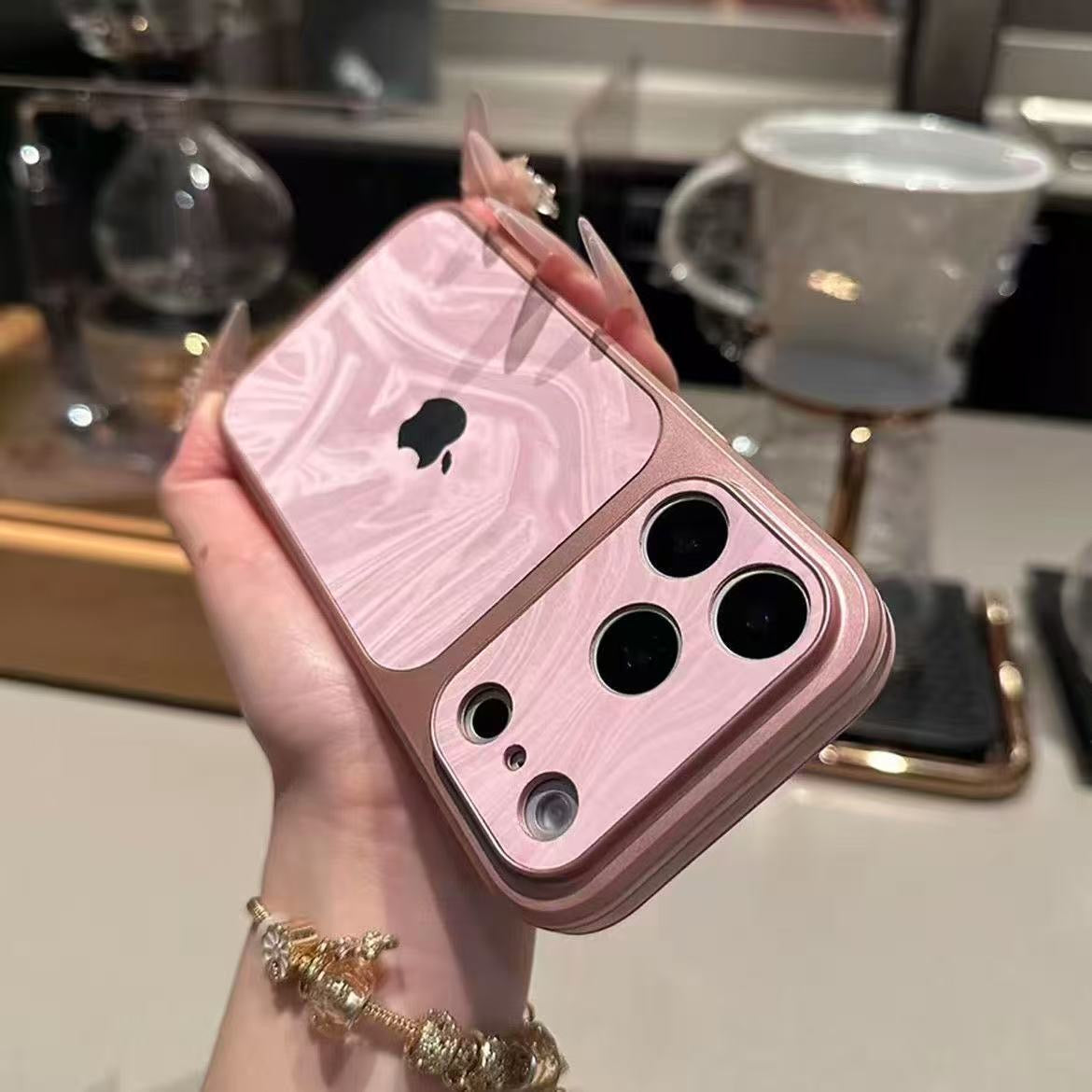 高級秒變17大視窗水波紋手機殼（適用iPhone）