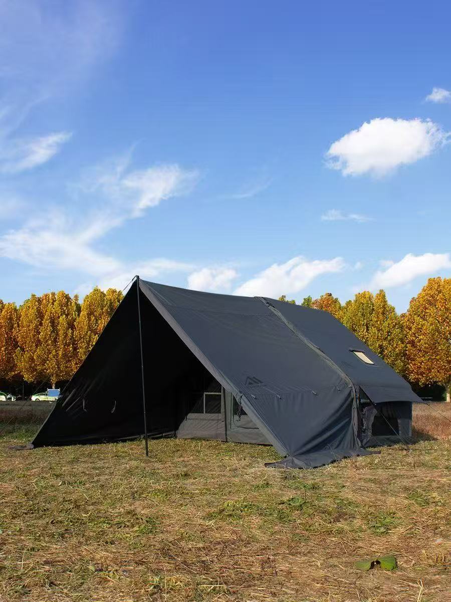 Cotton inflatable tent