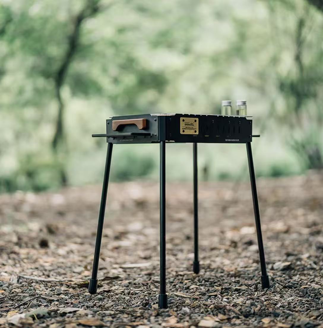 Lightweight tactical grill outdoor camping charcoal barbecue stove