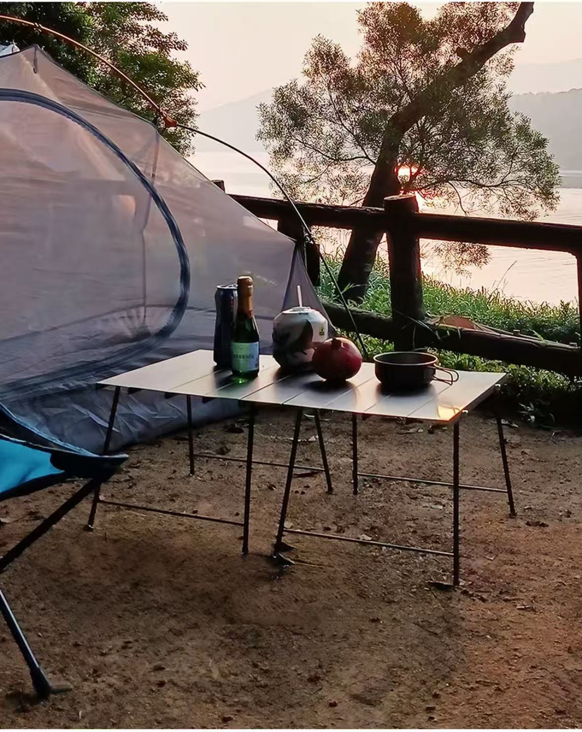 Aluminum Alloy Folding Outdoor Tactical Lightweight Camping Table