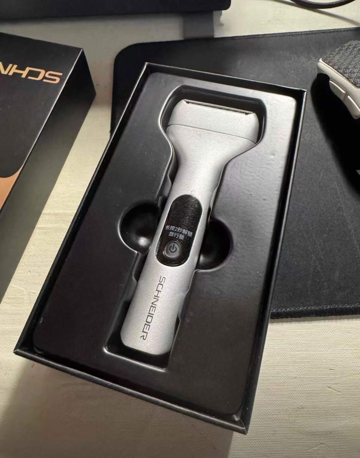 SCHNEIDER Reciprocating Electric Shaver Waterproof Small Men's Razor
