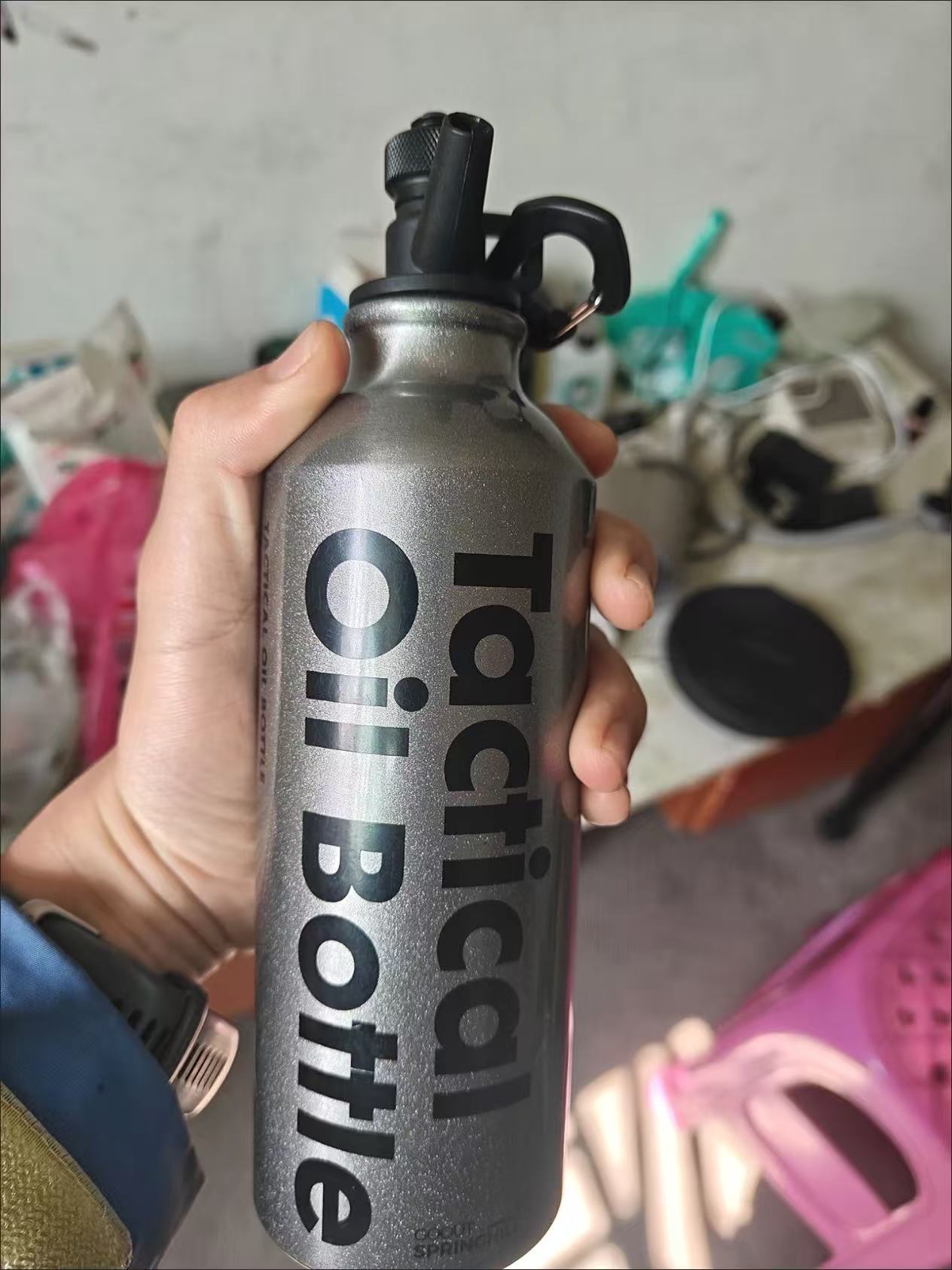 New Outdoor Portable Fuel Bottle Camping Alcohol Press Kerosene Stove Fuel Bottle