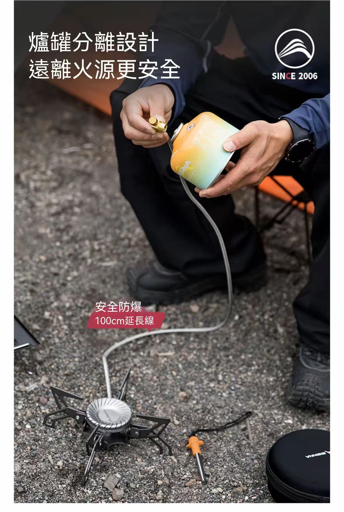 便攜式分體戶外巖蛛旋火折疊卡式爐