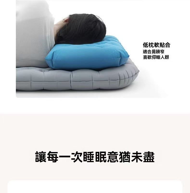 Portable inflatable pillow