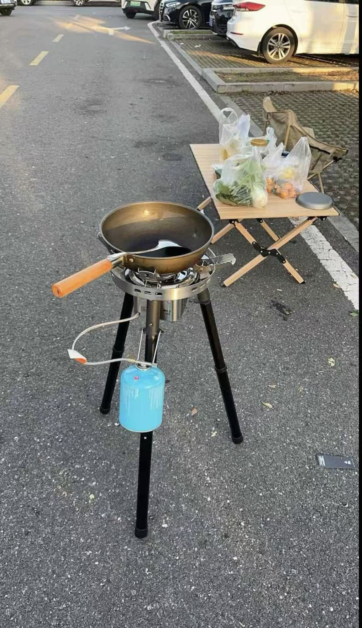 Outdoor Portable Stir-fry Stove Gas Camping Cooker Cassette Stove