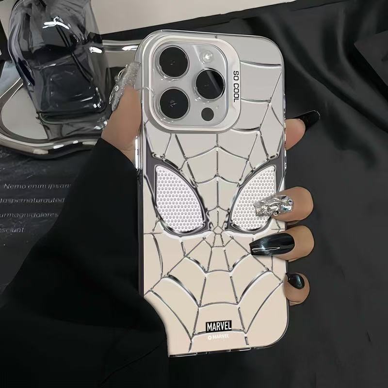 Silver Spider-Man Holographic Phone Case