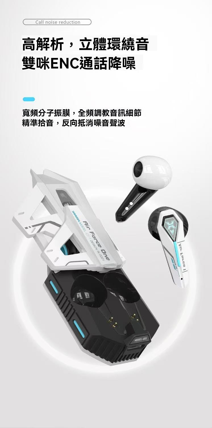 Mecha-style Bluetooth headphones