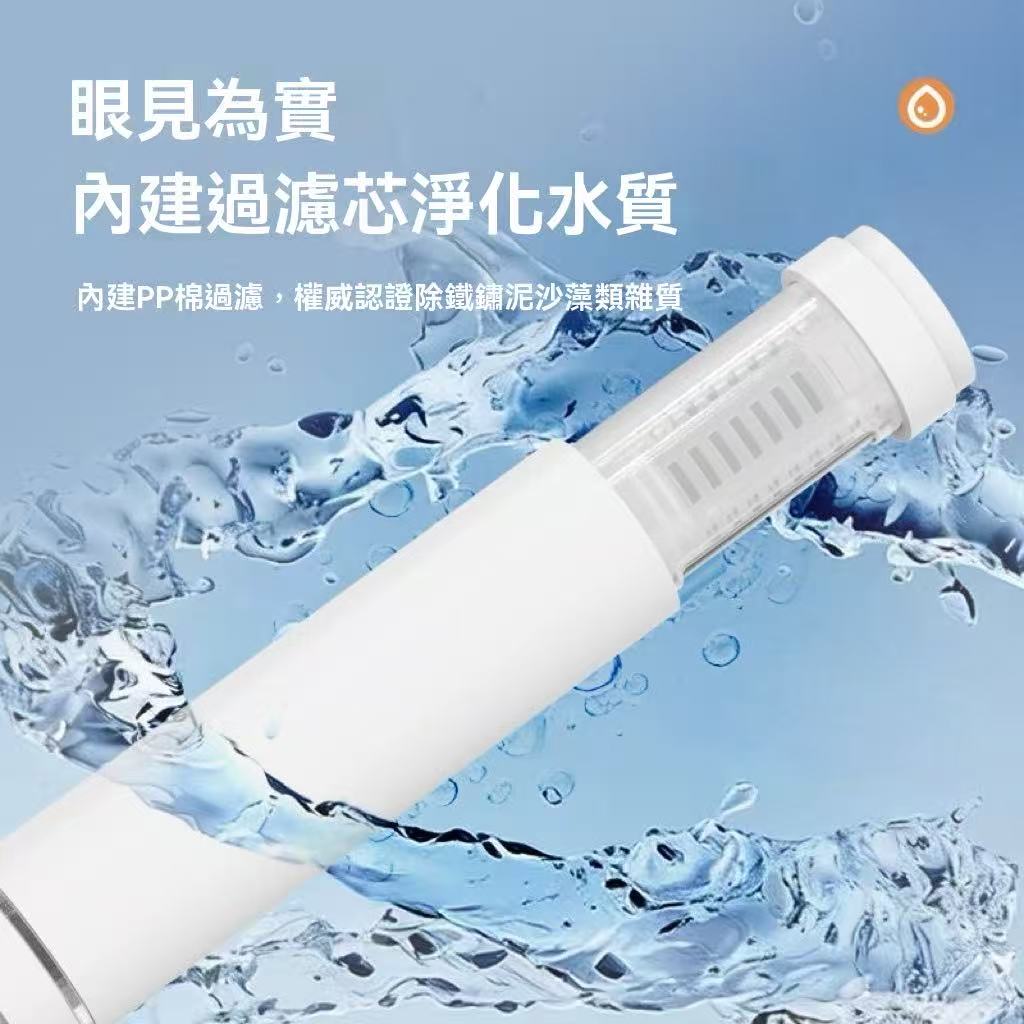 Mini lightweight filter shower head