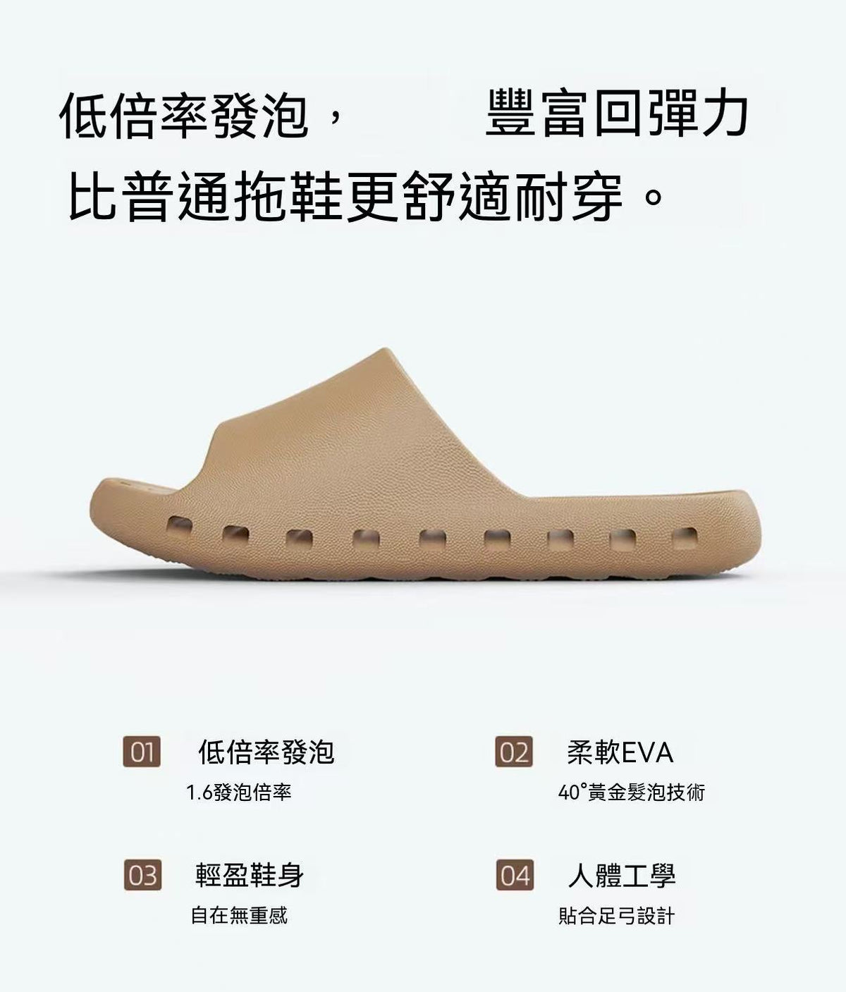 Garcys側漏水EVA防臭拖鞋男款夏季新款踩屎感漏水速干居家拖鞋