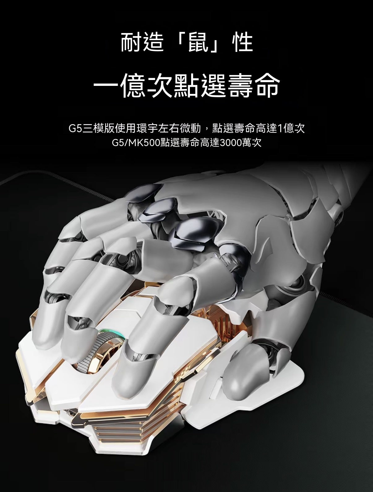 G5 Adjustable Metal Mechanical Gaming Mouse