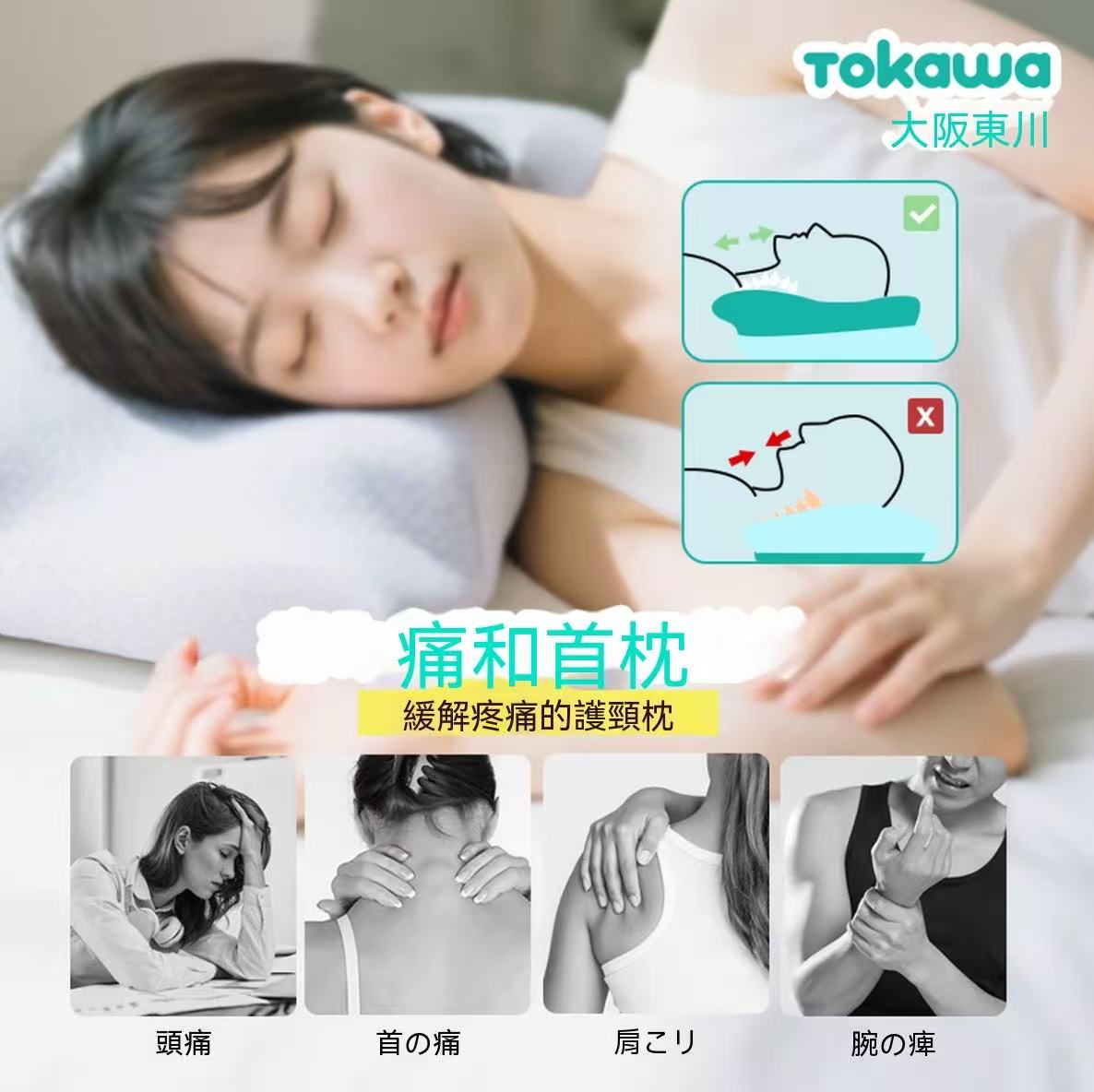 TOKAWA Osaka Tokawa Neck Master Anti-Snoring Neck Pillow