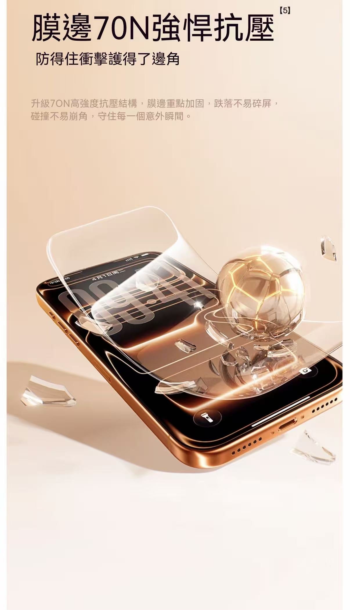 [Borderless] Full-Coverage Anti-Shatter Screen Protector