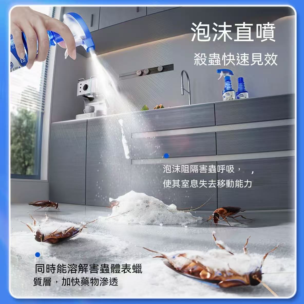 呋蟲胺泡沫殺蟲噴霧（必殺蟑螂）