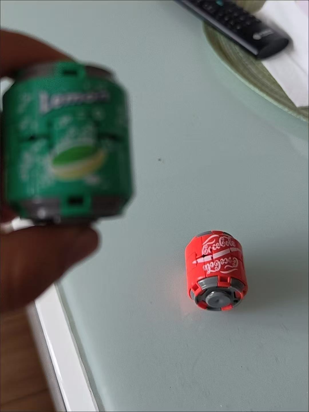汽水可樂陀螺彩色按壓旋轉減壓球解壓神器減壓指尖球形潮玩擺件