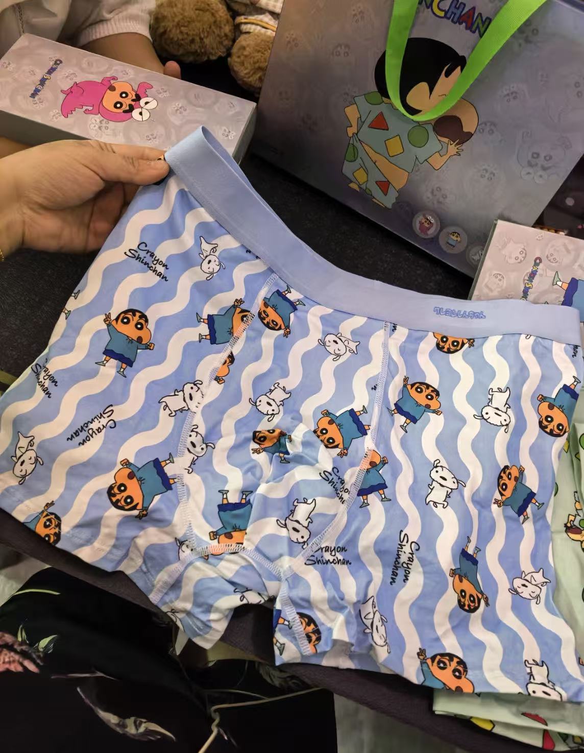 【3-piece gift set】Crayon Shin-chan collaboration men's boxer briefs