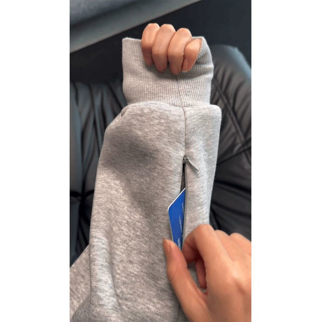Hidden Multi-Pocket 500g Heavyweight Colorblock Stiff Cardigan Jacket